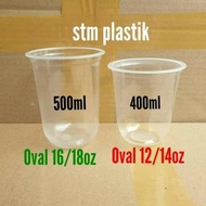 Oval Plastic Cup 400 ML Without Lid/ U-Shaped Plastic Cup ||