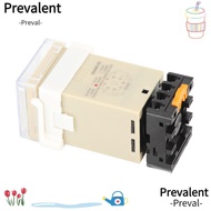 PREVALENT Time Relay, 0.01S-99H99M with Socket Base Digital Time Relay, Precision Timing DH48S‑2Z 22