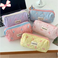 Bow makeup bag large capacity portable