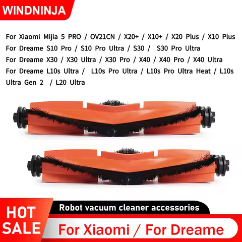 Main Brush For Xiaomi X20 Plus/X20+/X10+/S20+/S10 Plus For Dreame L20 Ultra/L10s Ultra/L10s Pro Ultr