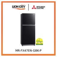 Mitsubishi MR-FX47ENGBK-P/GWH-P 362l 2-door Fridge (3 Ticks)