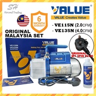 VALUE Vacuum Pump VE115N (2CFM) VE135N (4CFM) 2.0 CFM / 4.0 CFM for Aircond
