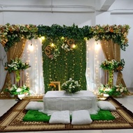 sewa backdrop mini pelaminan / akad nikah 4 m