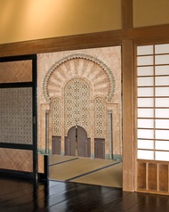 Fashion 2023 Gorden Wall Morocco Japanese door, Japanese door curtain for restaurant, door enters the kitchen, private party, door curtain separate Noren