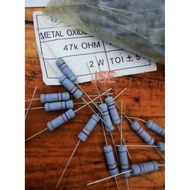 2 WATT 47 K OHM RESISTOR CONTENTS 10 PCS