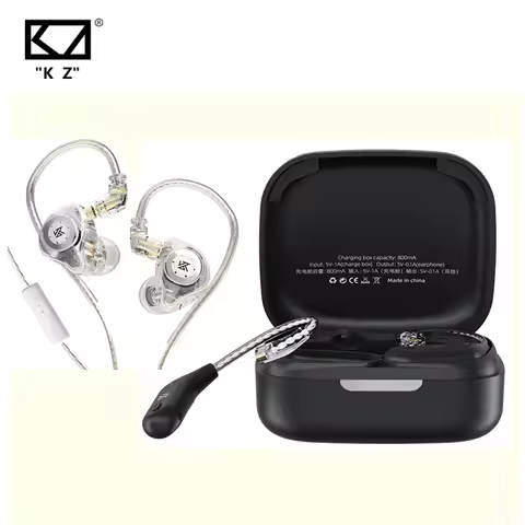 KZ AZ09 Wireless Upgrade Cable Bluetooth 5.2 Ear Hook Earphones EDX PRO Dynamic Earbuds C PIN HIFI B