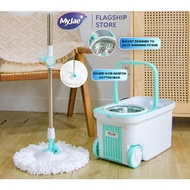 MyJae Shifting Speed Spin Mop Mini With Bucket Set Mop and Stainless Steel Handle Mop Spinner 360