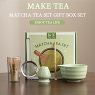Matcha Brewing Set 5 Pieces Japanese Tea Set Chawan Matcha Bowl Ceramic Matcha Brewing Cup Matcha Eq