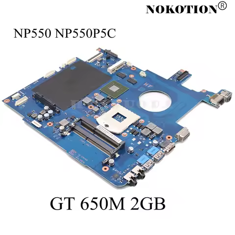NOKOTION BA41-01898A BA41-01900A for Samsung NP550 NP550P5C 15.6'' Notebook Motherboard PGA989 GT650