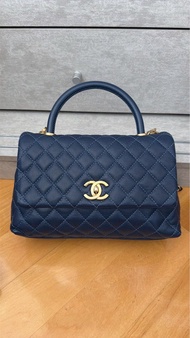 Chanel coco handle medium size 藍色
