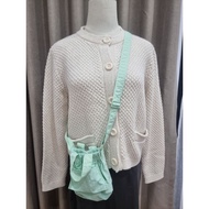PRE-LOVED KNIT CARDIGAN BEIGE