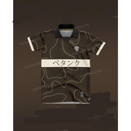 Jersey Bola Sepak Collar Custom Name Brown Shirt Japanese Retro Collar Jersey Football Custom Name Soccer Shirt/jersey Futsal Murah