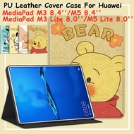 For Huawei MediaPad M5 8.4 inch MediaPad M3 8.4'' casing MediaPad M3 M5 Lite 8.0 kids cartoon leather cover case