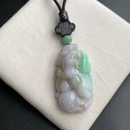 免費開光天然緬甸玉翡翠招財貔貅項鍊綠如意貔貅招財葫蘆免費開光