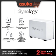 SYNOLOGY DS220J / DS223J 2-BAY NAS STORAGE (REALTEK RTD1296 QUAD CORE 1.4 GHZ 512MB DDR4 1 X 1GBE)
