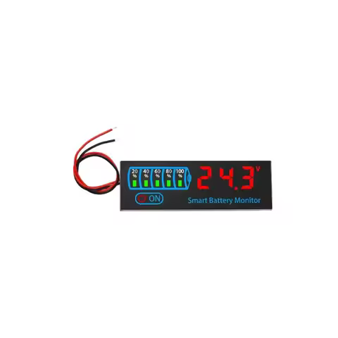 DC7-40V Battery Level Indicator, 12V 24V 36V 48V Acid/LiPo Lithium Battery Capacity Board, Voltage B