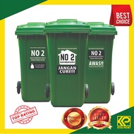 Sticker Tong Sampah Custom, Sticker Tong Sampah Waterproof,  Sticker Tong Sampah Bertutup / Custom b