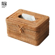 ECOHUB tissue Box, Rattan tissue Box, tissue Box (ECOHUB Rattan Tissue Box, tissue case)
