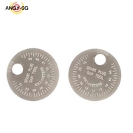 2pcs SparkPlug Gap Gauge Measurement Tool 002 to 010 Inch 062 to 24mm Zinc Alloy