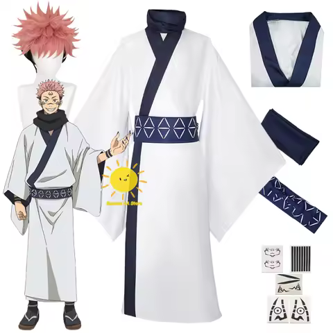 Anime Ryomen Sukuna Cosplay King of Damned Cosplay Costumes Kimono Tattoo Suits Jujutsu Kaisen Hallo