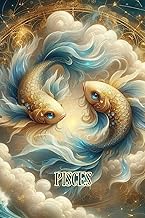 Quaderno a Puntini - Bullet Journal: Segno Zodiacale /Zodiaco Pasci. Pisces Zodiac. Copertina flessi