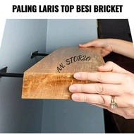 ( 1 pcs ) Besi Bracket rak ambalan melayang (  free 2 skrup ) termurah 100% kuat