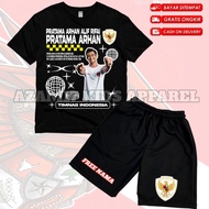 Pratama ARHAN CHILDREN'S SHORTS T-SHIRT SET FREE NAME / PRATAMA CHILDREN'S BOARDSHORT TROUSERS SET A