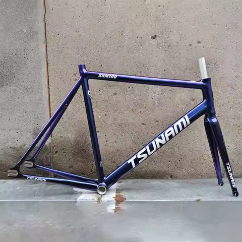 Chameleon Frame TSUNAMI SNM100 Fixie Frame Single Speed Fixed Gear Bike 700C Track Frame Aluminum Al