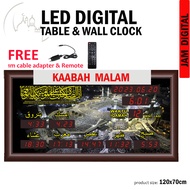 (129 x 75cm) LED Digital Jam Waktu Jam Azan Digital / Jam Waktu Solat / Azan Digital Clock / Jam Aza