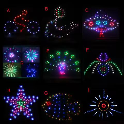 New High quality Outdoor Fun Sports 3 m² LED Big Power Kite With Lights Good Flying Factory Outlet