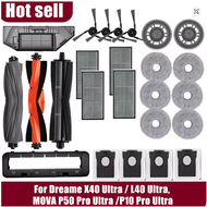 Robot Vacuum Accessories For Dreame L40 Ultra / X40 Ultra Dust Bags Mop Main Side Brushes