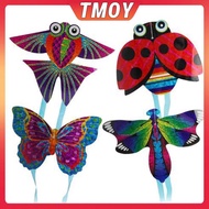 TMOY Colorful Poet Kite Outdoor Fun Sports Kite Flying Easy Flyer Kite For Kids TMOY