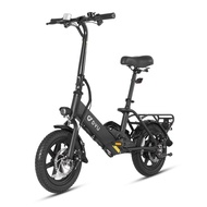 DYU Electric Bike for Adults Teens, Folding Electric Bicycle,Commuter City E-Bike with 350W Motor an