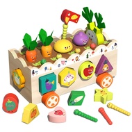 Box Box Montessori Learning Toy Fun Farm Animals Toy Develop Fine Motor Skills Early Education Wooden House Game For Boys Girls