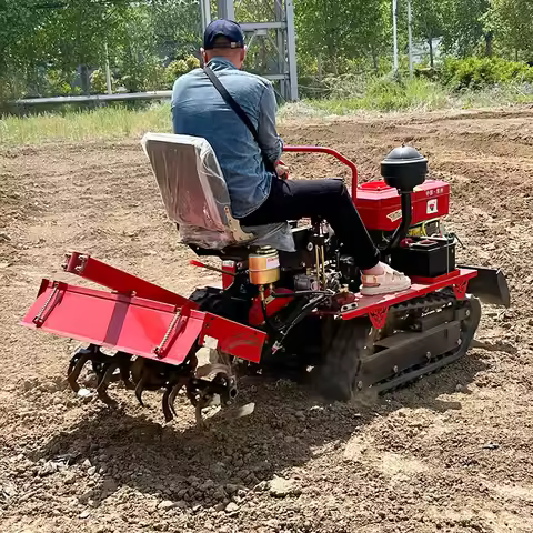 Agricultural Mini Crawler Tractor 25 Hp 35hp 40 Hp 50hp Rubber Track Tractor Cultivator Rotary Tille