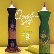 Kain Pasang Open Meter Q817 Kain Pasang Printed Murah Kain Ela Corak Terkini Bidang 46 Abstract Floral Songket [IDEYA]