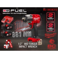 MILWAUKEE M18 FUEL™ 1/2" MID TORQUE IMPACT WRENCH (M18 FMTIW2F12)