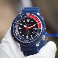 [Original] Seiko SNE499P1 Prospex PADI Tuna Solar Blue Silicone Diver's Watch
