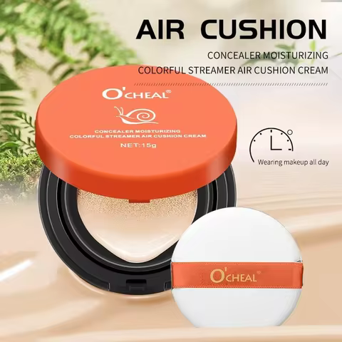 2 Colors O'CHEAL Whitening BB Cream Foundation Air Cushion Concealer Face Makeup Girl's Facial Beaut