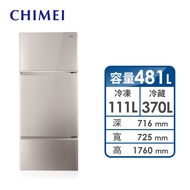 CHIMEI 481公升三門變頻冰箱 UR-P481VC