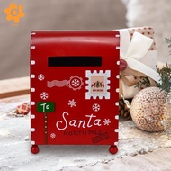 [utruiut0k] Christmas Decoration Mailbox Christmas Letter Box Christmas Express Mail Box for