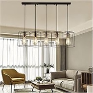 led chandelier hanging e27 lamp geometric metal frame lamp suitable for creative light above the tab
