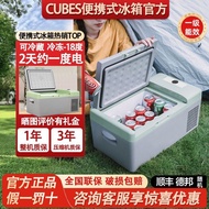 CUBES车载冰箱冷冻冷藏车家两用宿舍压缩机冰箱冷柜结冰小型冰柜