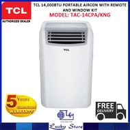 (Bulky) TCL TAC-14CPA/KNG 14000 BTU PORTABLE AIRCON WITH REMOTE CONTROL, 5 YEARS WARRANTY ON COMPRESSOR, FREE DELIVERY