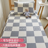 College Student Dormitory Latex Mattress Cover All Cotton Pure Cotton Fitted Sheet Bedspread Children Cartoon Boys Dust Cover