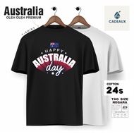 AUSTRALIAN SOUVENIR T-SHIRT MELBOURNE WITH AUSTRALIA COTTON 24s TAG PREMIUM GIFT SOUVENIR