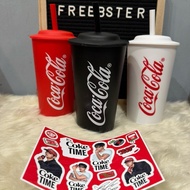 Coca-Cola Tumbler with BTS V Stickers (Coke Tumbler) Coke Time