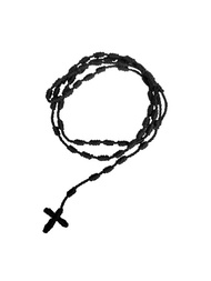 1個手工編織的,紅色繩子,黑色線,藍色手工製作,輕巧的天主教和靈性禱告頸鍊,附18英寸繩子,適合送給女士和男士作為禮物