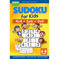 [sgstock] Sudoku for Kids 4x4 - 6x6 - 9x9 180 Sudoku Puzzles - Level: very easy - with solutions - [