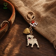 RADIV Puppy Photo Keychain, Exquisite Fashion Dogs Keychain, Beagle Creative DIY Cute Pet Hair Stora